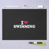 I Liebe schwimmen Seidenpapier (Handwerk)