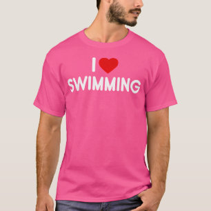 I Liebe Schwimmen T-Shirt