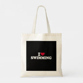 I Liebe schwimmen Tragetasche (Rückseite)