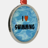 I Liebe Schwimmen von Metallschmuck Ornament Aus Metall (Rechts)