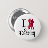 I Liebe-Schwingen-Tanzen Button (Vorne & Hinten)
