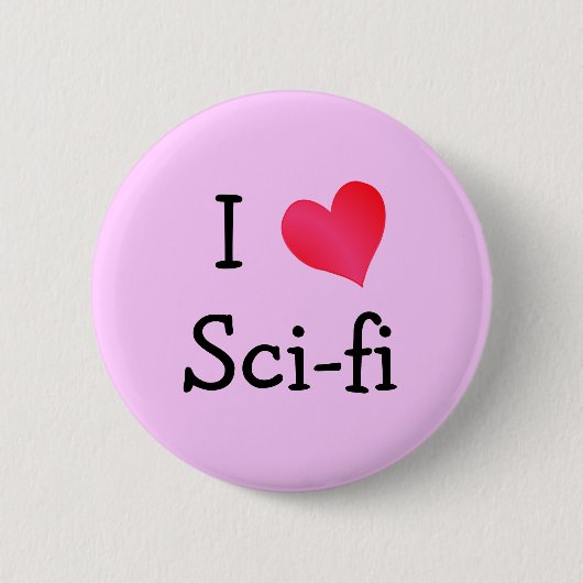 I Liebe Sci-fi Button (Vorderseite)