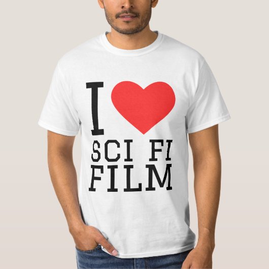 I Liebe sci fi film T-Shirt (Vorderseite)
