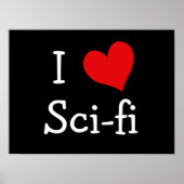 I Liebe Sci-fi Poster (Vorne)