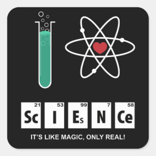 I Liebe Science - Aufkleber