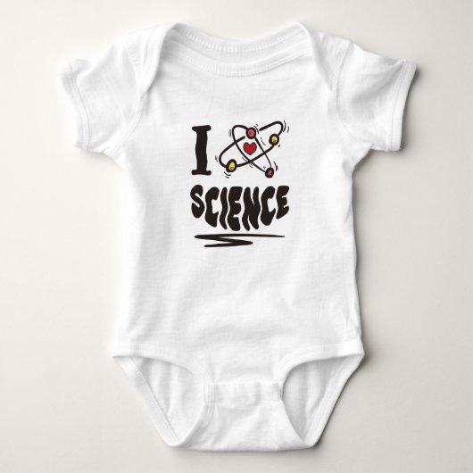 I Liebe Science Baby Strampler (Vorderseite)