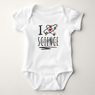 I Liebe Science Baby Strampler