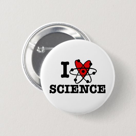 I Liebe Science Button (Vorne & Hinten)