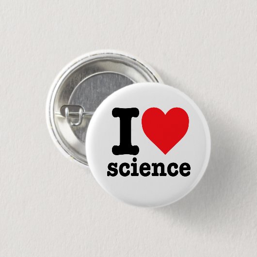 "I Liebe Science" Button (Vorne & Hinten)