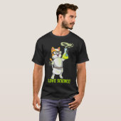 I Liebe Science Cat Chemie Niedlich Kation Pawsiti T-Shirt (Vorne ganz)