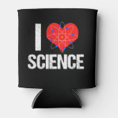 I Liebe Science Cool Scientist Atom Model Black Dosenkühler (Vorderseite)