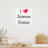 I LIEBE SCIENCE FICTION POSTER (Küche)
