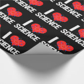 I Liebe Science Geschenkpapier (Ecke)