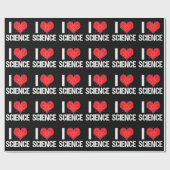 I Liebe Science Geschenkpapier (Flach)