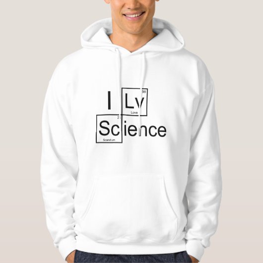 I Liebe Science Hoodie (Vorderseite)