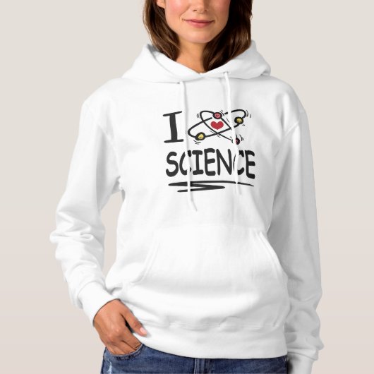 I Liebe Science Hoodie (Vorderseite)