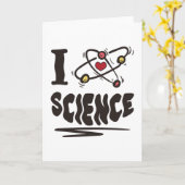 I Liebe Science Karte (Gelbe Blume)