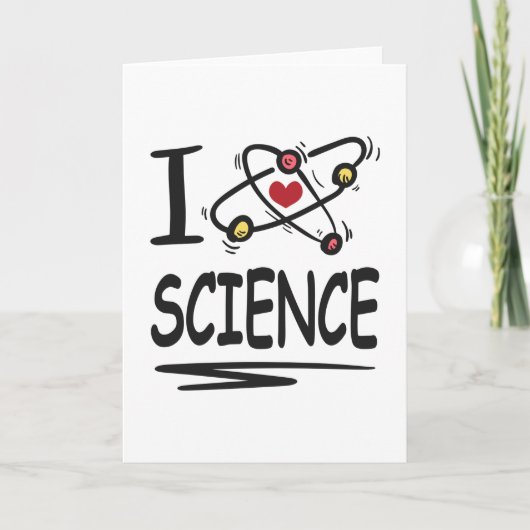 I Liebe Science Karte (Vorderseite)