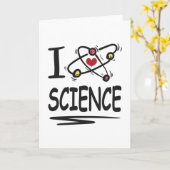 I Liebe Science Karte (Gelbe Blume)