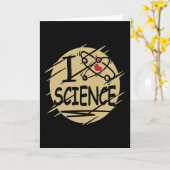 I Liebe Science Karte (Gelbe Blume)