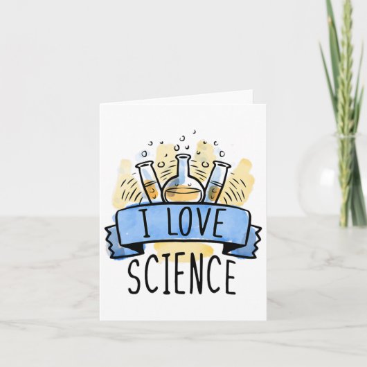 I Liebe Science Karte (Vorderseite)