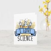 I Liebe Science Karte (Gelbe Blume)