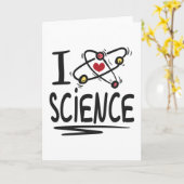 I Liebe Science Karte (Gelbe Blume)
