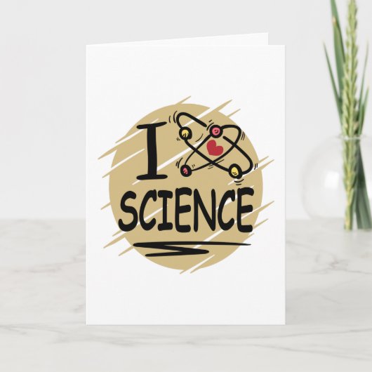I Liebe Science Karte (Vorderseite)