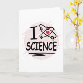 I Liebe Science Karte (Gelbe Blume)