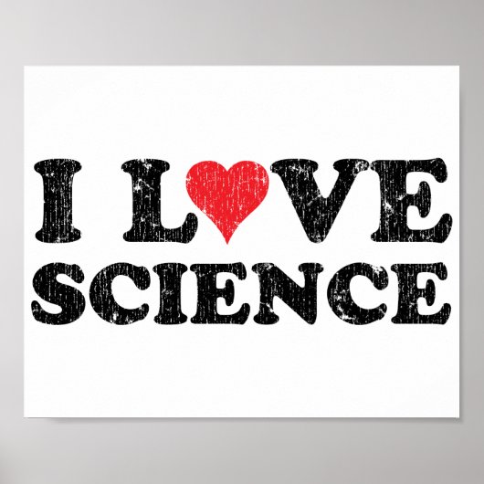 I Liebe Science Poster (Vorne)