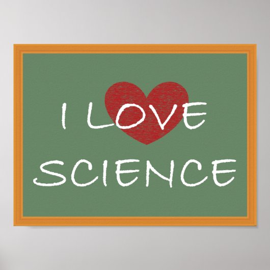 I Liebe Science Poster (Vorne)