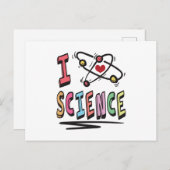 I Liebe Science Postkarte (Vorne/Hinten)