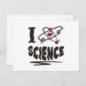 I Liebe Science Postkarte (Vorne/Hinten)