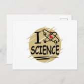 I Liebe Science Postkarte (Vorne/Hinten)