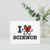 I Liebe Science Postkarte (Stehend Vorderseite)