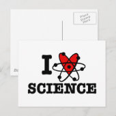I Liebe Science Postkarte (Vorne/Hinten)