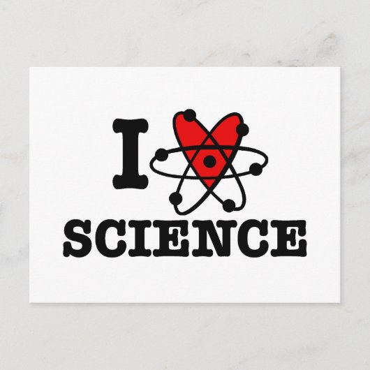 I Liebe Science Postkarte (Vorderseite)