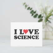 I Liebe Science Postkarte (Stehend Vorderseite)
