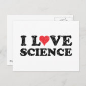I Liebe Science Postkarte (Vorne/Hinten)
