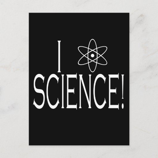 I Liebe Science Postkarte (Vorderseite)