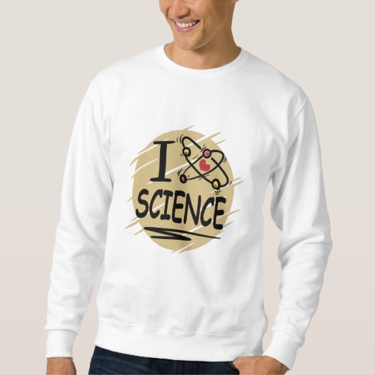 I Liebe Science Sweatshirt (Vorderseite)