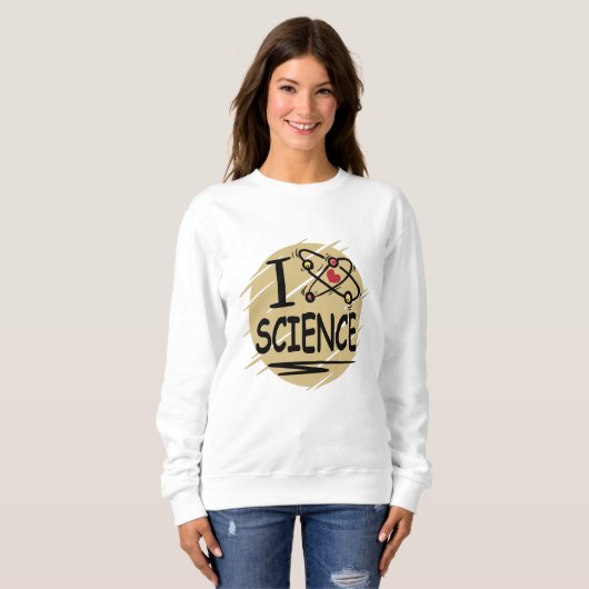 I Liebe Science Sweatshirt (Vorne ganz)