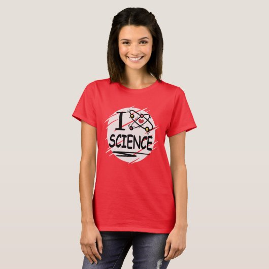 I Liebe Science T-Shirt (Vorne ganz)