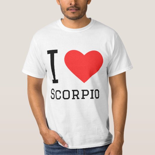 I Liebe Scorpio T-Shirt (Vorderseite)