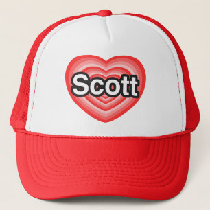 I Liebe Scott. Liebe I Sie Scott. Herz Truckerkappe