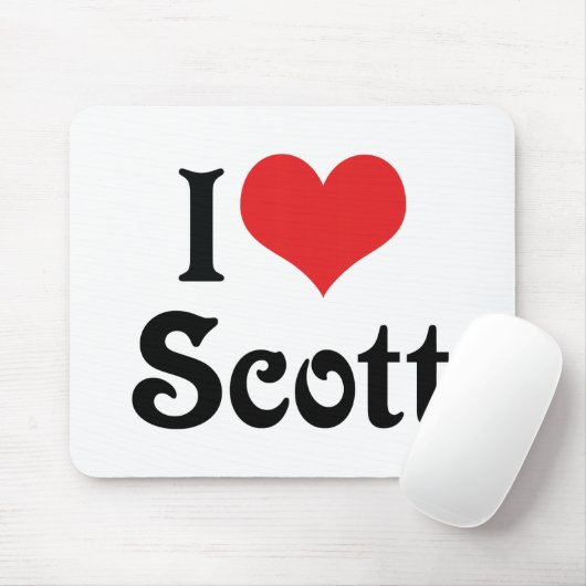 I Liebe Scott Mousepad (Mit Mouse)