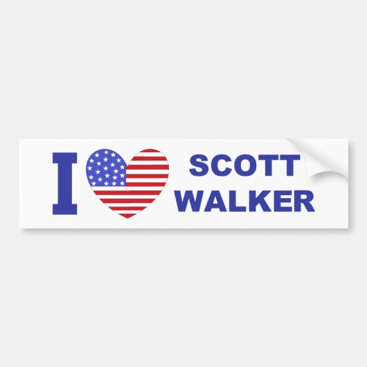 I Liebe-Scott-Wanderer Autoaufkleber (Vorne)