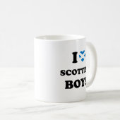 I Liebe Scottish Boys Kaffeetasse (VorderseiteRechts)