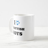I Liebe Scottish Boys Kaffeetasse (Vorderseite Links)