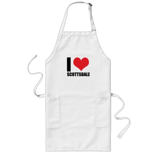 I Liebe Scottsdale Lange Schürze (Vorne)